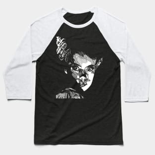 Bride of Frankenstein Baseball T-Shirt